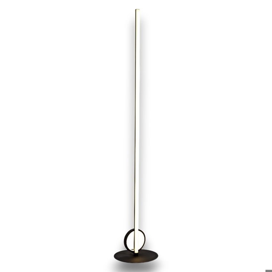 Lampada da terra design moderna nera led 24w 3000k sottile