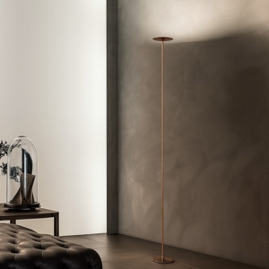 Lampada da terra led 3000k moderna linea light poe terracotta