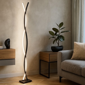 Visualizza i dettagli per Piantana design moderna led 32w 3000k nera eglo lasana Piantana design moderna led 32w 3000k nera eglo lasana