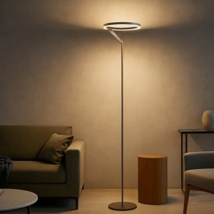 Lampada da terra bronzo moderna led 27w 3000k 4000k vivida meridiana