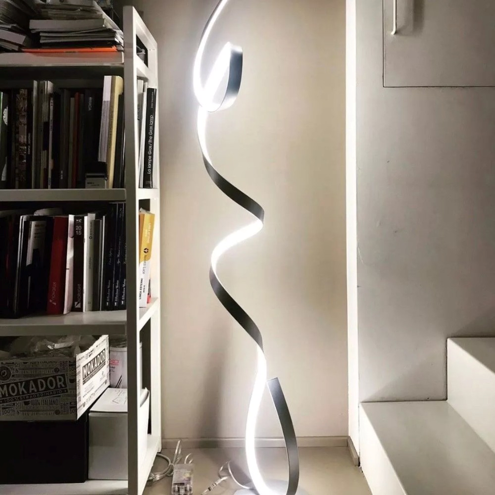 Lampe Sur Pied LED Moderne 80W Avec Toucher Variateur - Parfaite Pour Le Bureau Ou L'étude - Hauteur 195cm