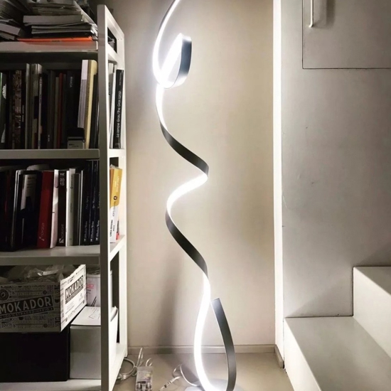 Ondaluce pt lumen lampada da terra led design moderna dimmerabile