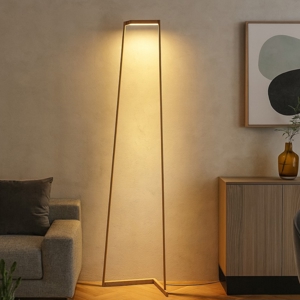 Lampada da terra design moderno metallo oro led 3000k dimmerabile