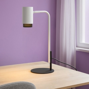 Lampada da tavolo bianca orientabile minimal