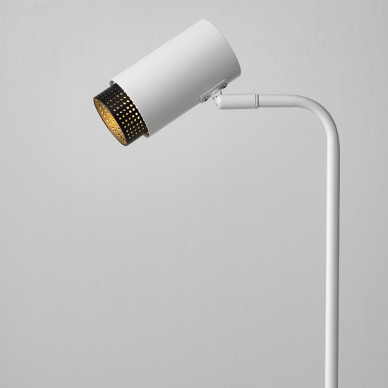 Lampada da tavolo bianca orientabile minimal