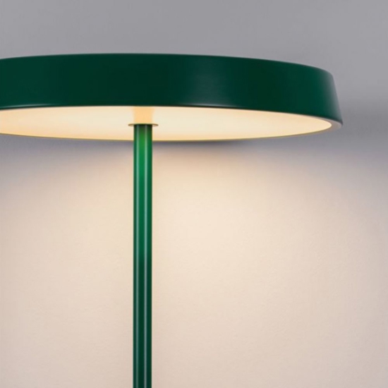 Lampada da terra moderna led 3000k tondo verde h136 cm