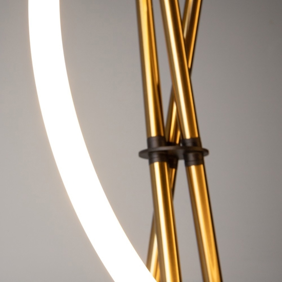 Piantana maytoni design originale led 3000k colore oro tre piedi
