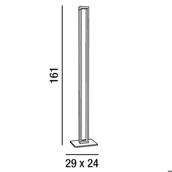Perenz sway lampada da terra orientabile led 27w 3000k 4000k 6000k moderna