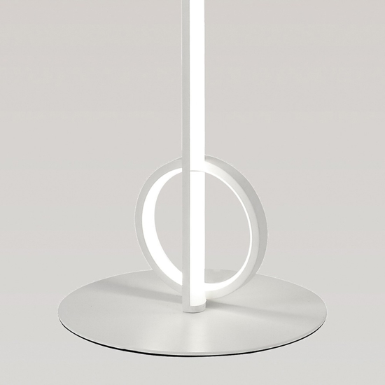 Lampada da terra moderna sottile bianca design led 24w 3000k