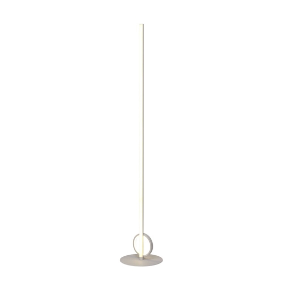 Lampada da terra moderna sottile bianca design led 24w 3000k
