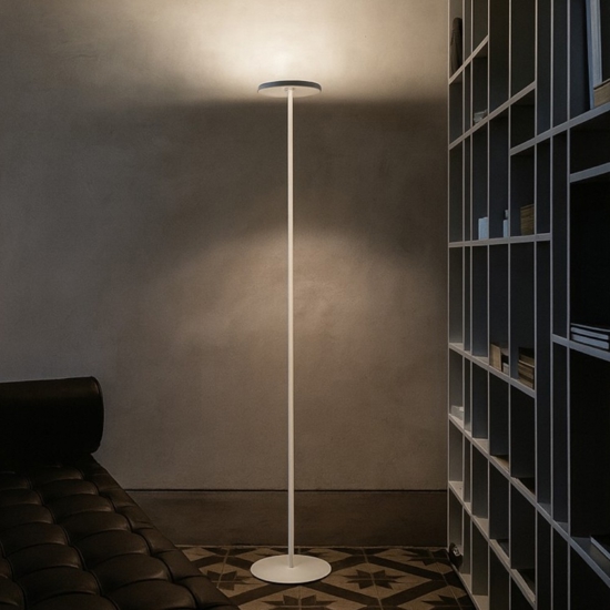 Linea light joshua lampada da terra moderna led 25w 3000k orientabile bianca