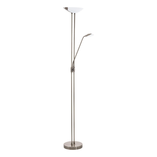 Baya eglo lampada da terra moderna led 20w 3000k metallo bronzo brunito