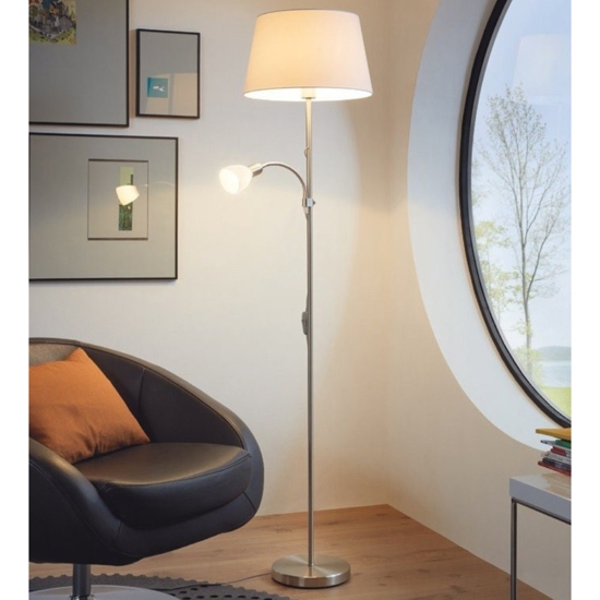 Lampada da terra braccio orientabile moderna conesa eglo