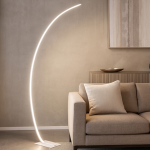 Visualizza i dettagli per Lampada ad arco pt keep ondaluce bianca led 30w 3000k dimmerabile moderna Lampada ad arco pt keep ondaluce bianca led 30w 3000k dimmerabile moderna