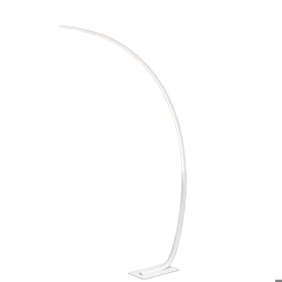 Lampada ad arco pt keep ondaluce bianca led 30w 3000k dimmerabile moderna