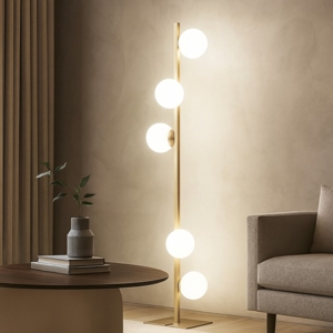 Visualizza i dettagli per Ondaluce pt monile lampada da terra oro design moderna Ondaluce pt monile lampada da terra oro design moderna
