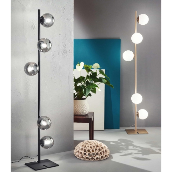 Ondaluce pt monile lampada da terra oro design moderna