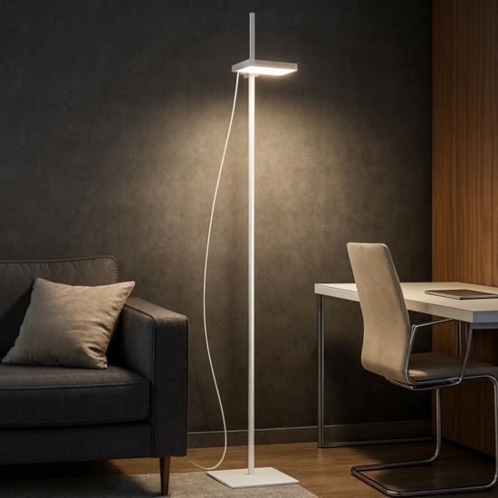 Piantana lift pt ideal lux led 17w 3000k orientabile bianca Piantana lift pt ideal lux led 17w 3000k orientabile bianca