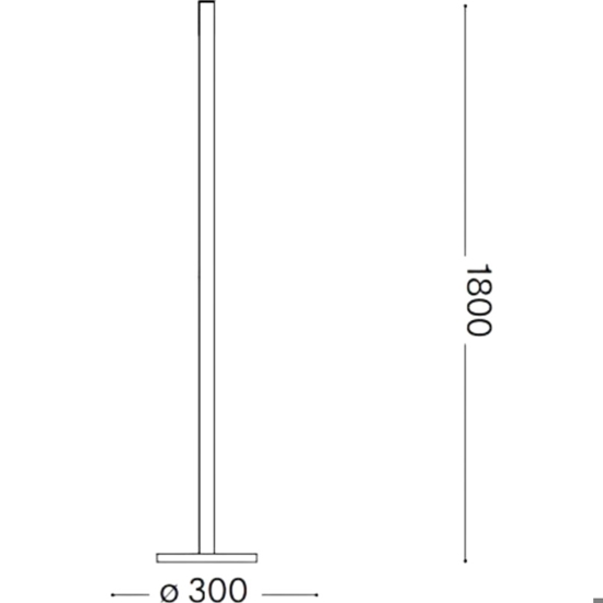 Piantana lift pt ideal lux led 17w 3000k orientabile bianca Piantana lift pt ideal lux led 17w 3000k orientabile bianca
