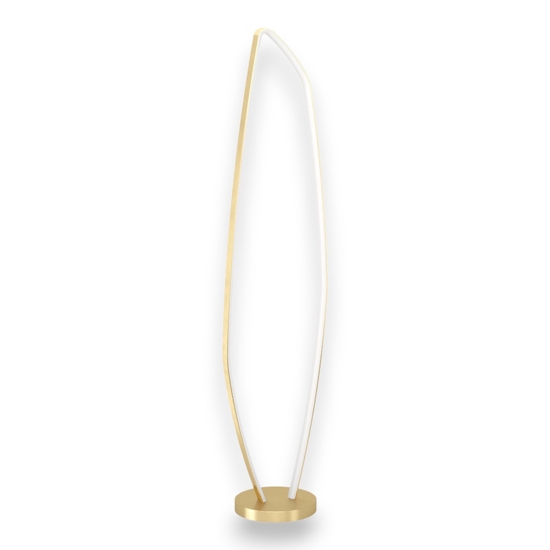 Eglo vallerosa lampada da terra oro ottone design moderna led 25w 3000k