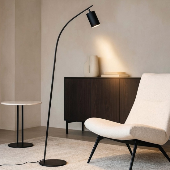Pt murga ondaluce piantana nera doppia illuminazione led 3000k