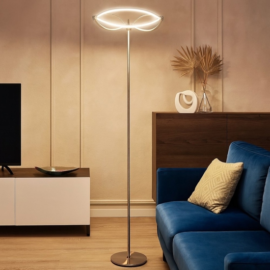 Lampada da terra moderna led 3000k per salotto h175 cm