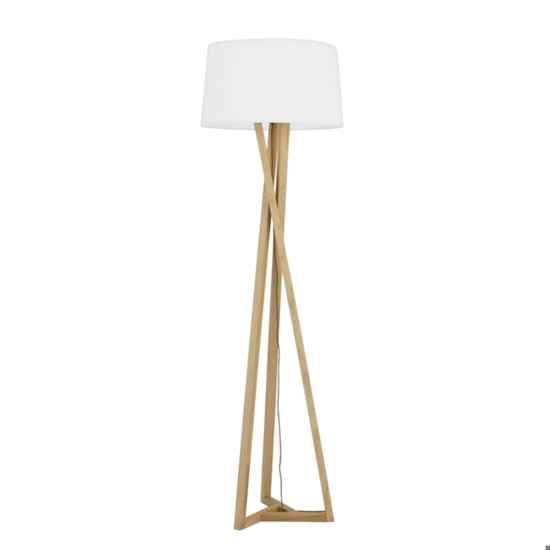 Lampada da terra moderna in legno per salotto h164 cm