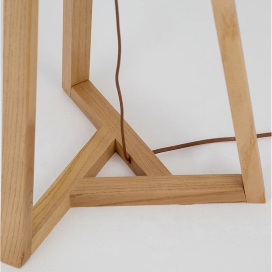 Lampada da terra moderna in legno per salotto h164 cm