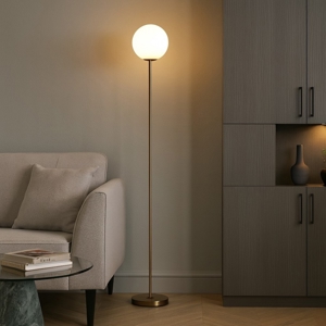 Visualizza i dettagli per Maytoni lampada da terra ring moderna colore oro per camera da letto Maytoni lampada da terra ring moderna colore oro per camera da letto