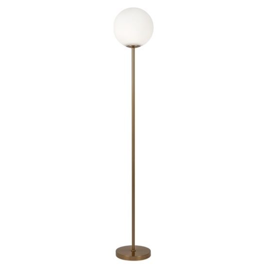Maytoni lampada da terra ring moderna colore oro per camera da letto