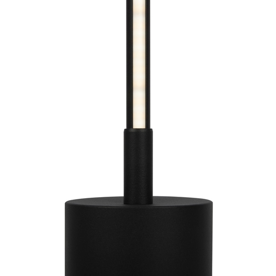 Lampada da terra moderna maytoni flow led da 3000k a 6000k nera sottile