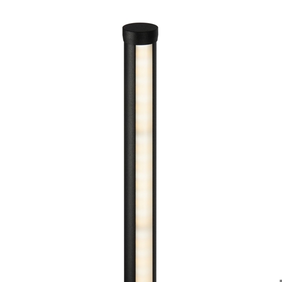 Lampada da terra moderna maytoni flow led da 3000k a 6000k nera sottile