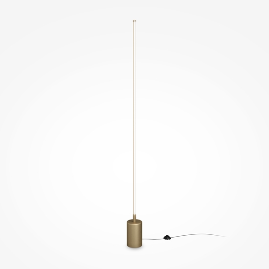 Maytoni lampada da terra flow oro led da 3000k a 6000k per salotto