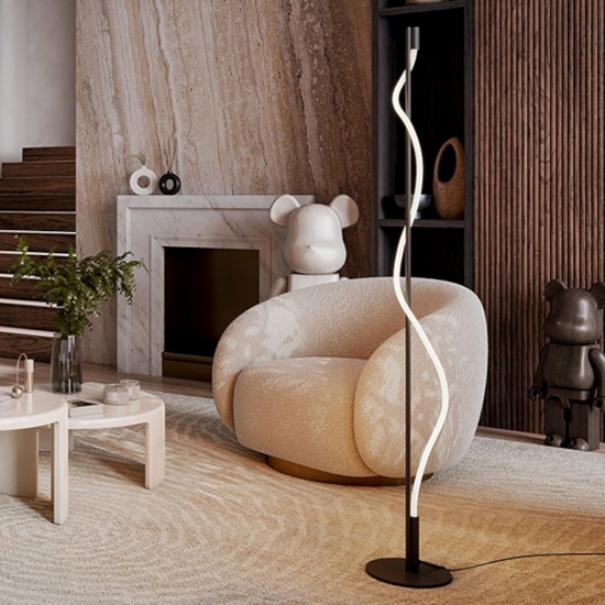 Maytoni tau lampada da terra moderna led 3000k design minimalista