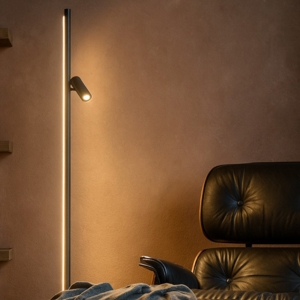 Maytoni thin lampada da terra moderna led 3000k con luce orientabile