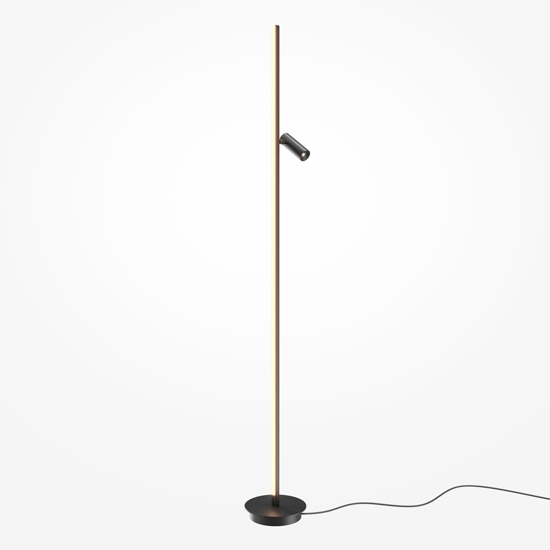 Maytoni thin lampada da terra moderna led 3000k con luce orientabile