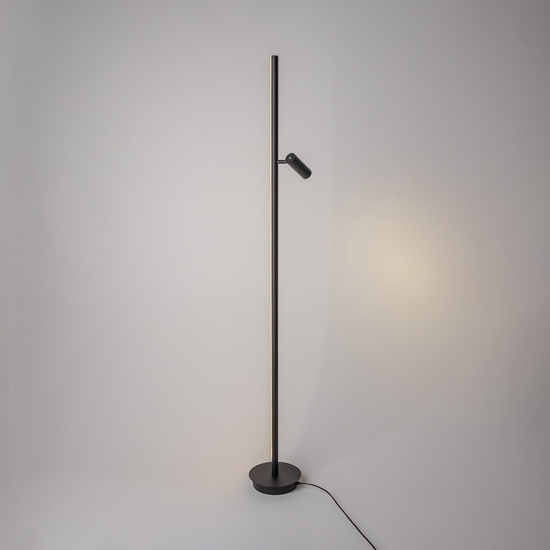 Maytoni thin lampada da terra moderna led 3000k con luce orientabile