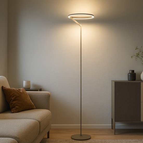Lampada da terra moderna sabbia led 27w 3000k 4000k vivida meridiana