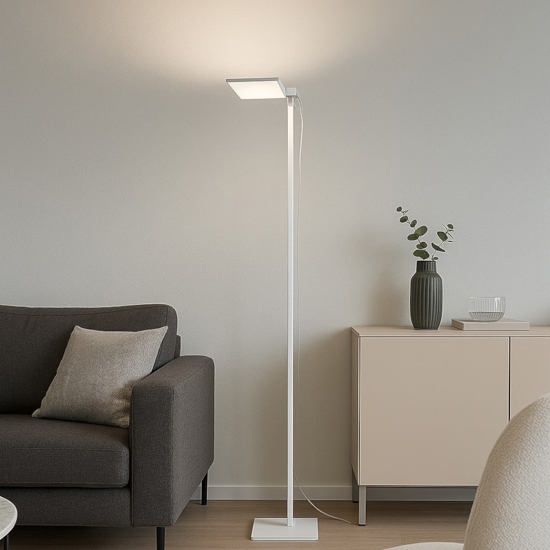 Radiante perenz lampada da terra moderna bianco orientabile led cct 2700k 3000k 4000k