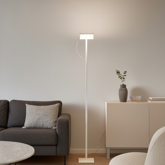 Radiante perenz lampada da terra moderna bianco orientabile led cct 2700k 3000k 4000k