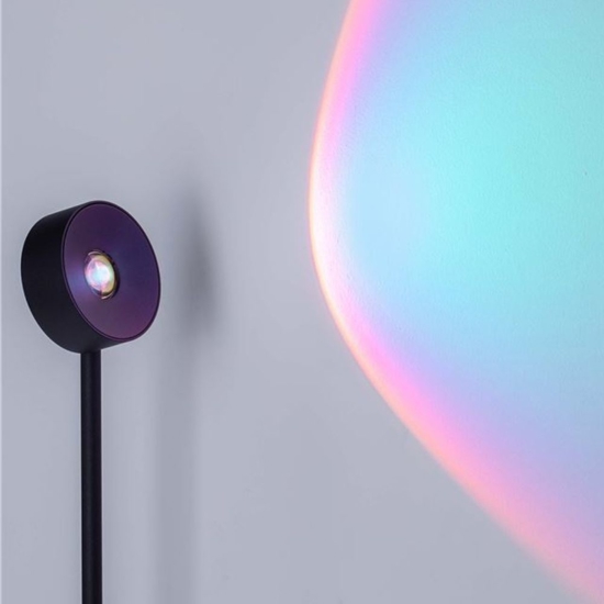 Lampada da terra minimal led 3000k luce colorata