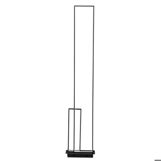 Lampada da terra moderna led 3200k rettangolare nera