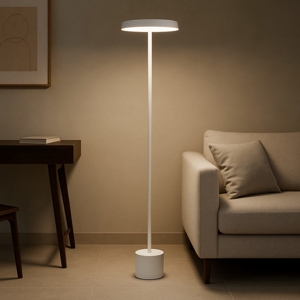Visualizza i dettagli per Lampada da terra minimalista led 3000k tondo per soggiorno Lampada da terra minimalista led 3000k tondo per soggiorno