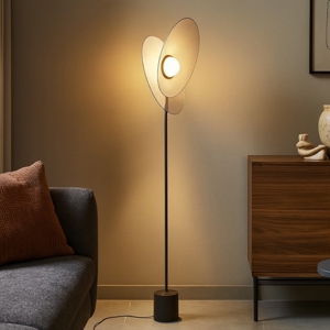 Lampada da terra maytoni evolution moderna led 3000k design particolare