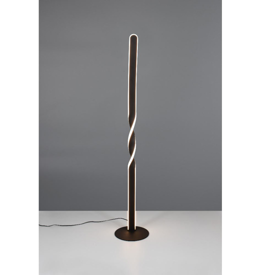 Lampade da terra moderna nera led 19w 3000k per soggiorno