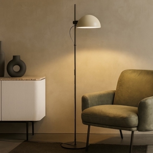 Visualizza i dettagli per Piantana minimalista da terra metallo beige orientabile industriale Piantana minimalista da terra metallo beige orientabile industriale