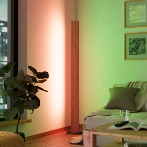 Visualizza i dettagli per Anchorena z eglo lampada da terra rettangolare in legno led rgb da 2700k a 6500k Anchorena z eglo lampada da terra rettangolare in legno led rgb da 2700k a 6500k