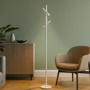Piantana da terra bianca led 3000k orientabile gpi gea luce