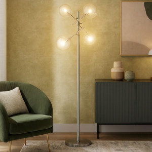 Ideal lux equinoxe pt4 cromo lampada da terra
