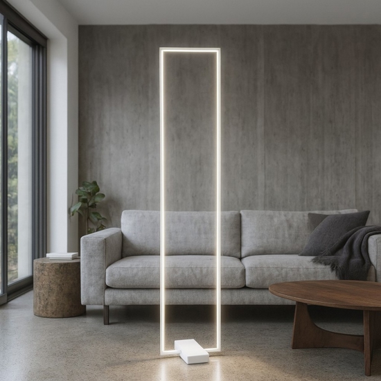 Frame pt lampada da terra ideal lux bianca led 30w 3000k